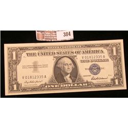 Series 1957 $1 Silver Certificate, AU.