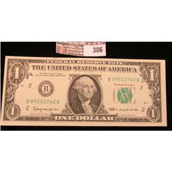 Series 1963 New York $1 Note, Choice Unc.