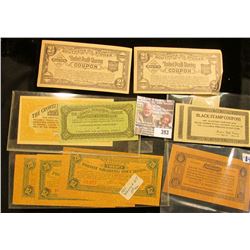 More Old Scrip: "Koh-I-noor" United Profit Sharing Corporation; pair of 2 1/2 coupons "Southern Oil 