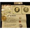 Image 1 : 1999 P Susan B. Anthony Gold-plated Dollar Coin with literature; 1981 S Proof & 1984 S Proof Kennedy