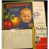 Image 1 : 1862 Collector's Office, Muscatine, Iowa Tax invoice; colorful Apple Box Label "Buddy Brand The Nort