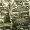 Image 2 : (25) Personalized gold-colored Necklace Chains with various names. All new in the packages.
