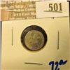 Image 1 : 1852 Silver Three Cent Piece