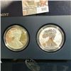 Image 2 : 2012 American Eagle 2 Coin Set.  One Of The Coins Is A Proof Strike.  The Other Is A Reverse Proof. 