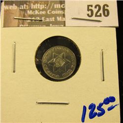 1852 Silver Three Cent Piece.  This Is Commonly Referred To As The Trime