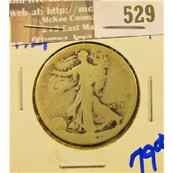 Lower Grade Key Date 1921 Walking Liberty Half Dollar