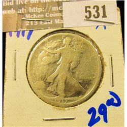 1917 Walking Half Ollar