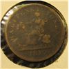 Image 2 : Lower Canada Half Penny Token Dated 1812