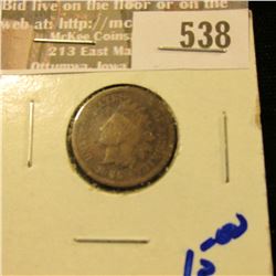 1865 Civil War Era Indian Head Cent