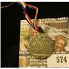 Image 2 : 1909 Abraham Lincoln Medal With Ribbon Commemorating 100 Years After His Birth