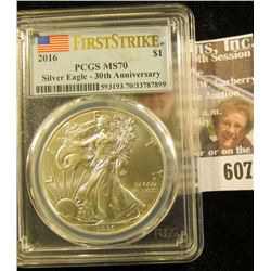 2016 American Silver Eagle Graded Ms 70 First Strike By Pcgs