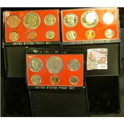 1975, 1976, And 1977 Proof Sets