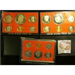 1978, 1979, And 1980 Proof Sets