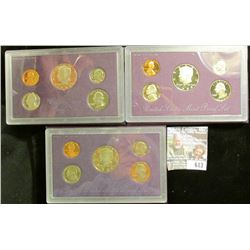 1987, 1988, And 1989 Proof Sets