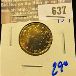 1883 V Nickel Racketteer Nickel… These Nickels Were Gold Plated And Passed Off As Five Dollar Coins