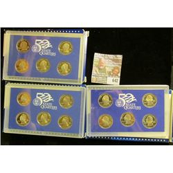 2003, 2004, And 208 Proof State Quarters Sets.  The 2008 Is The Key Set In The Series