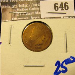 1878 Semi Key Date Wheat Cent