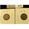 Image 2 : 1892 And 1898-S Barber Dimes