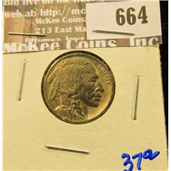 High Grade 1916 Buffalo Nickel.  This Buffalo Has Full Horn.  This Is A Definate Upgrade For Your Se