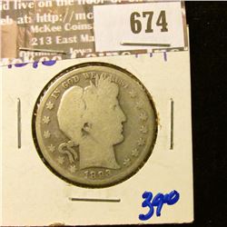 1893 Barber Half Dollar