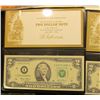 Image 2 : 2 CRISP SERIES 2003 TWO DOLLAR BILLS IN CARRYING CASE AND ONE HUNDRED DOLLAR NOVELTY NOTE