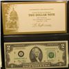 Image 3 : 2 CRISP SERIES 2003 TWO DOLLAR BILLS IN CARRYING CASE AND ONE HUNDRED DOLLAR NOVELTY NOTE