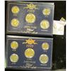 Image 1 : Two Gold Plated 1999 Coin Sets With Gift Box