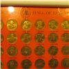 Image 2 : Framed Presidential Hall Of Fame Token Set.. There Are A Total Of 35 United States Presidential Toke