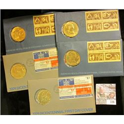 4 Bicentenial Medal/ First Day Covers