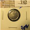 Image 1 : 1853 Seated Half Dime With Full Liberty