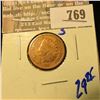 Image 1 : 1873 Closed 3 Indian Head Cent