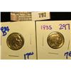 Image 1 : 1934-D And 1935 Buffalo Nickels.  Two Great Upgrade Coins For Your Sets