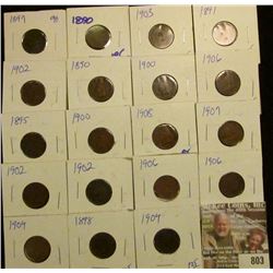 (20) Carded Indian Head Cents ready for the flea market sale.