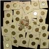 Image 1 : (35) Mixed date & grade Liberty "V" Nickels. All carded and ready for the flea market.