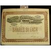 Image 1 : May 21st, 1901 100 Shares Stock "Eastern Consolidated Oil Company". Vignette of Railway and cars at 