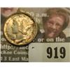 Image 1 : 919 _ 1943 P Mercury Dime, attractively toned GEM BU 65.