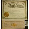Image 1 : 933 _ January 7, 1891 "The Logan Power, Light and Heating Company" Five Shares with gold notary seal