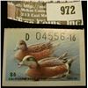 Image 1 : 972 _ 1982-83 California Duck Stamp $5, Mint, unused. CA12.