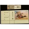 Image 1 : 974 _ 1985 Wisconsin Waterfowl Stamp $3.25. Unsigned with corner panel edge.