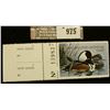 Image 1 : 975 _ 1984 Wisconsin Waterfowl Stamp $3.25. Unsigned with panel edge.
