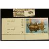 Image 1 : 976 _ 1983 Wisconsin Waterfowl Stamp $3.25. Unsigned with panel edge.