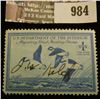 Image 1 : 984 _ 1948 RW # 15, One Dollar U.S. Department of Agriculture Migratory Bird Hunting Stamp, signatur