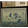Image 1 : 985 _ 1948 RW # 15, One Dollar U.S. Department of Agriculture Migratory Bird Hunting Stamp, signatur