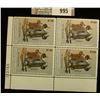 Image 1 : 995 _ 1983 Plateblock of Four RW50 U.S. Department of Agriculture Migratory Bird Hunting $7.50 Stamp