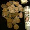 Image 1 : 1044 _ 1890 Solid Date Roll of (50) U.S. Indian Head Cents stored in a plastic tube. All solid Good 