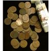 Image 2 : 1044 _ 1890 Solid Date Roll of (50) U.S. Indian Head Cents stored in a plastic tube. All solid Good 
