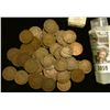 Image 1 : 1059 _ 1898 Solid Date Roll of (50) U.S. Indian Head Cents stored in a plastic tube. All solid Good 