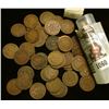 Image 1 : 1060 _ 1898 Solid Date Roll of (48) U.S. Indian Head Cents stored in a plastic tube. All solid Good 