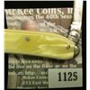 Image 3 : 1125 _ Western Two-blade Folder Knife with 2 1/4" blades, yellow mother-of-pearl handle, brass inlay