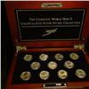 Image 3 : 1131 _ "The Complete World War II Uncirculated Silver Nickel Collection" in a Superb felt-lined Cher